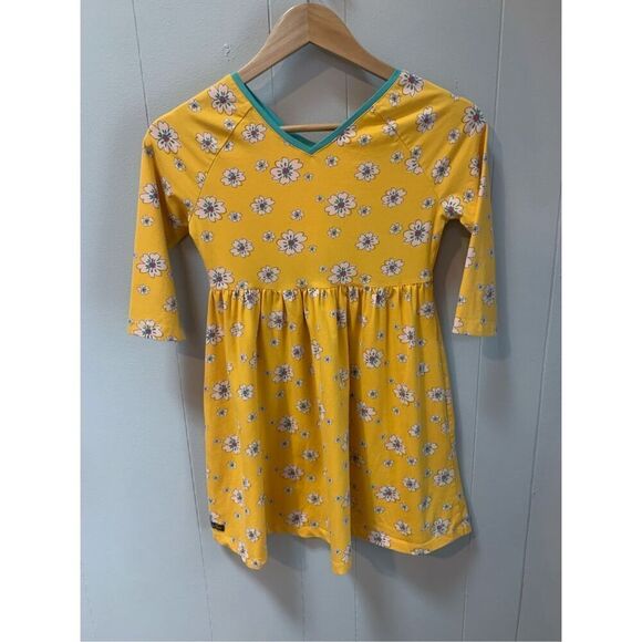 Matilda Jane Moments With You Field Tripper Yellow Floral Dress Size 12 - Picture 2 of 5